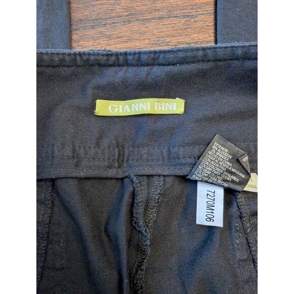 Gianni Bini Black Wide Leg Pants Women's Size 10 Hippie Casual Boho Basic - Picture 6 of 7